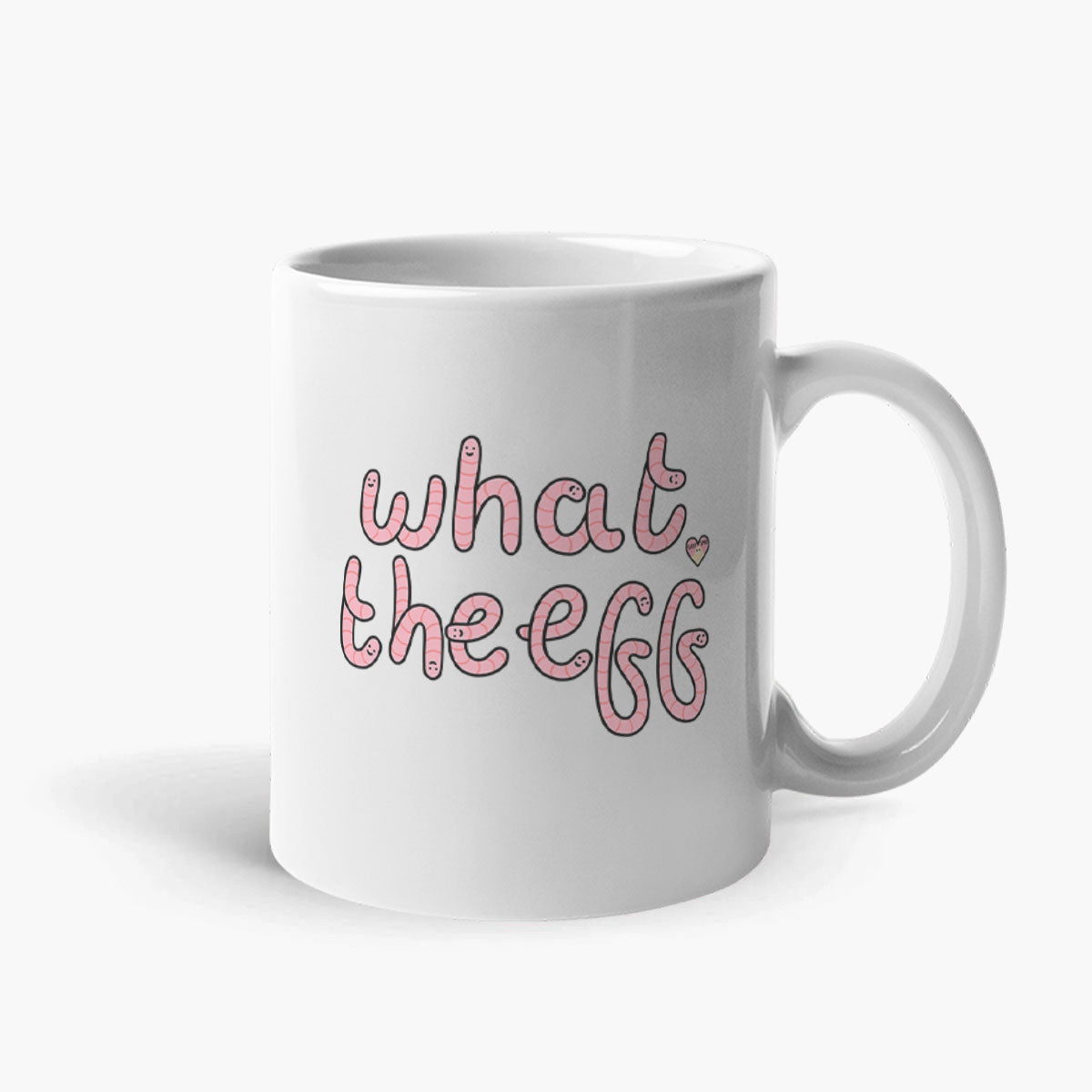 What The Eff Rude Worms Coffee Mug-Funny Gift, Funny Coffee Mug, 11oz White Ceramic-Sassy Spud