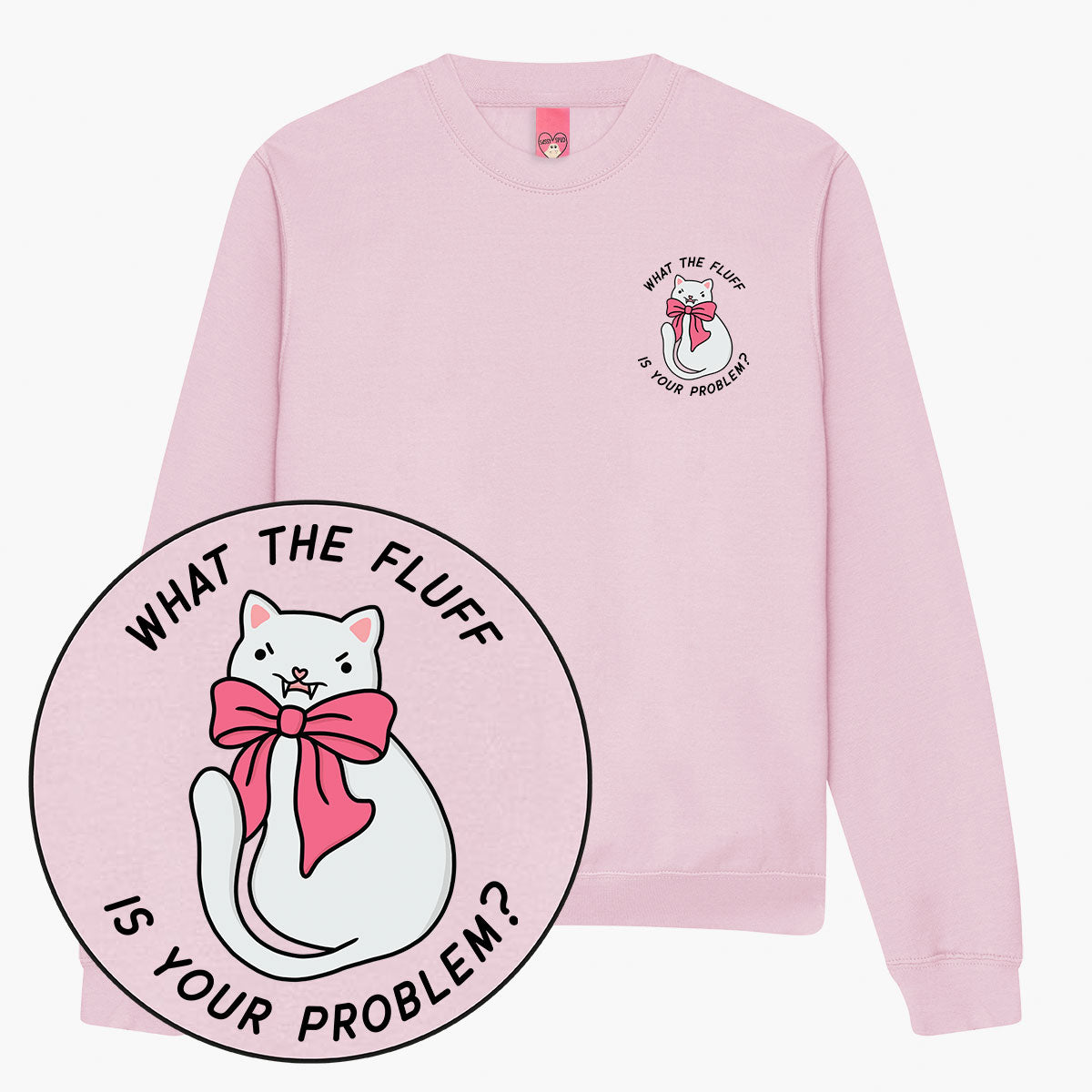 What The Fluff Sweatshirt (Unisex)-Printed Clothing, Printed Sweatshirt, JH030-Sassy Spud