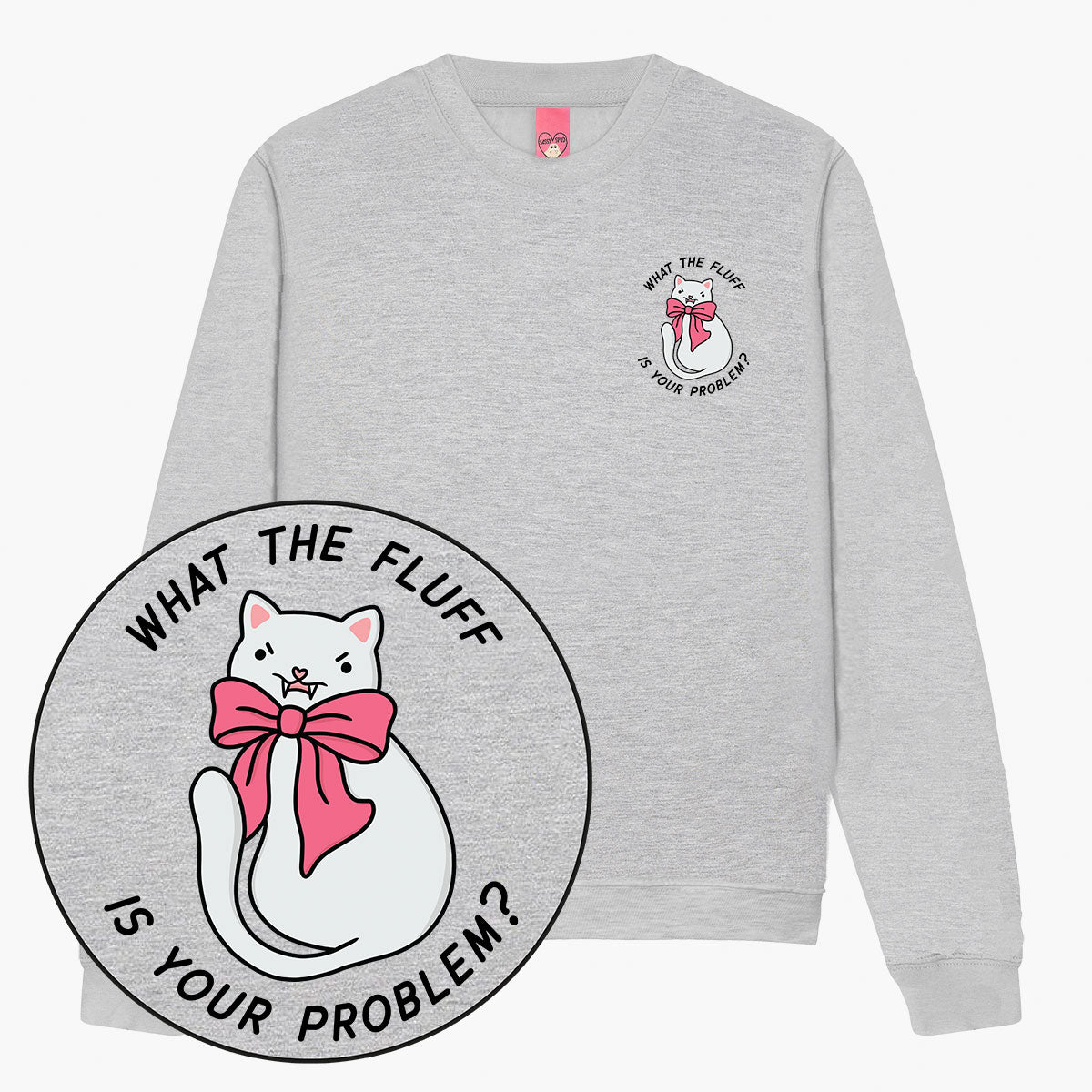 What The Fluff Sweatshirt (Unisex)-Printed Clothing, Printed Sweatshirt, JH030-Sassy Spud