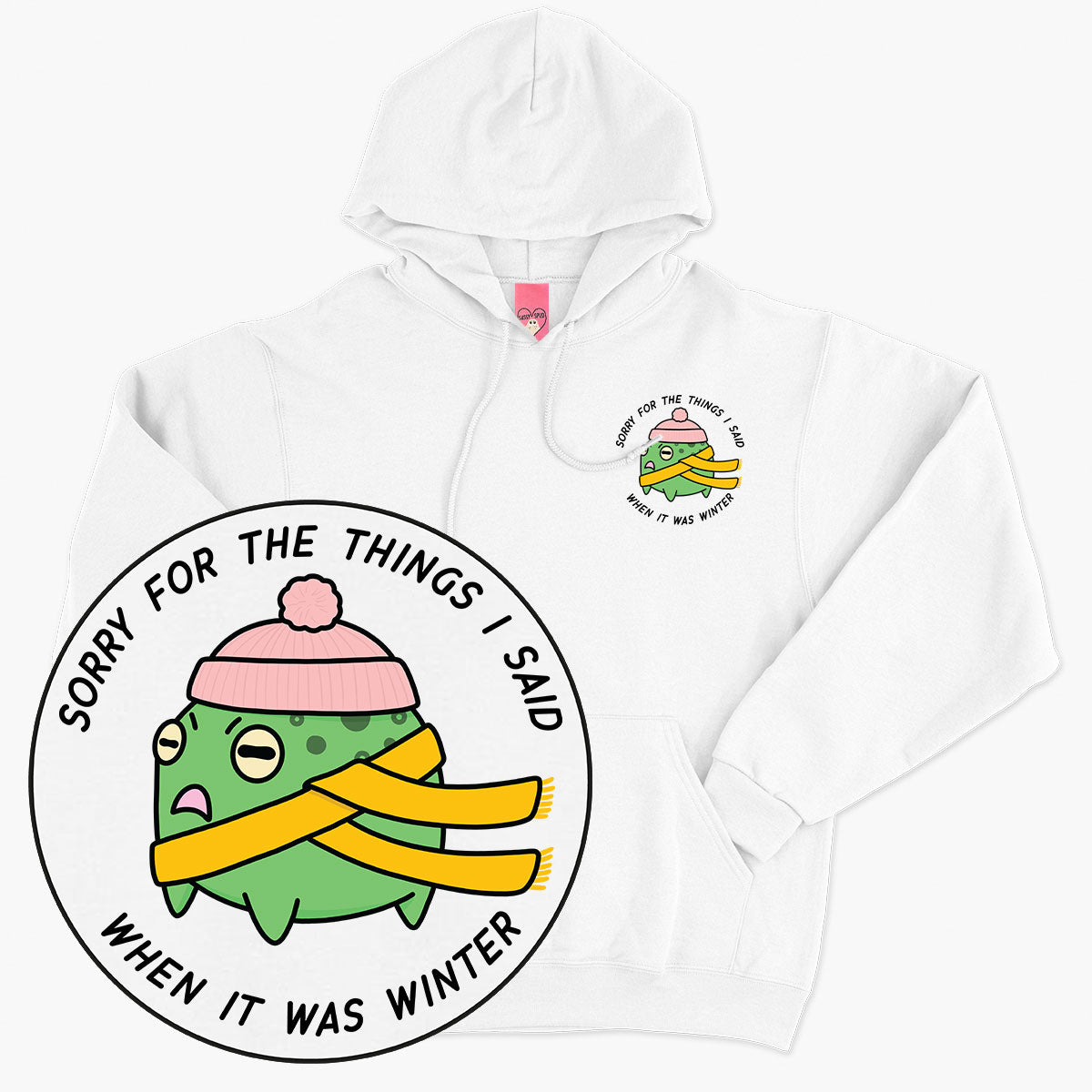 Winter Woes Hoodie (Unisex)-Printed Clothing, Printed Hoodie, JH001-Sassy Spud