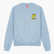 Afbeelding laden in Galerijviewer, Yellow Worm On A String Embroidered Sweatshirt (Unisex)-Embroidered Clothing, Embroidered Sweatshirt, JH030-Sassy Spud