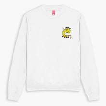 Laden Sie das Bild in den Galerie-Viewer, Yellow Worm On A String Embroidered Sweatshirt (Unisex)-Embroidered Clothing, Embroidered Sweatshirt, JH030-Sassy Spud