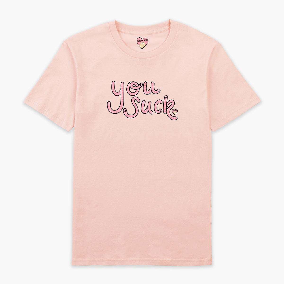 You Suck Rude Worms T-Shirt (Unisex)-Printed Clothing, Printed T Shirt, EP01-Sassy Spud