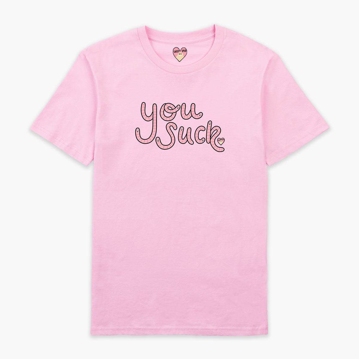 You Suck Rude Worms T-Shirt (Unisex)-Printed Clothing, Printed T Shirt, EP01-Sassy Spud