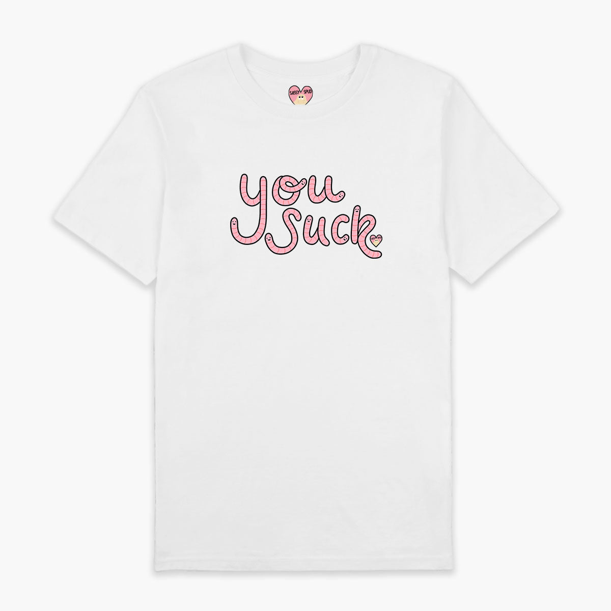 You Suck Rude Worms T-Shirt (Unisex)-Printed Clothing, Printed T Shirt, EP01-Sassy Spud